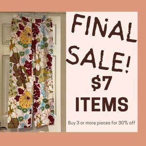 Max Mara cotton wide leg pants size 10